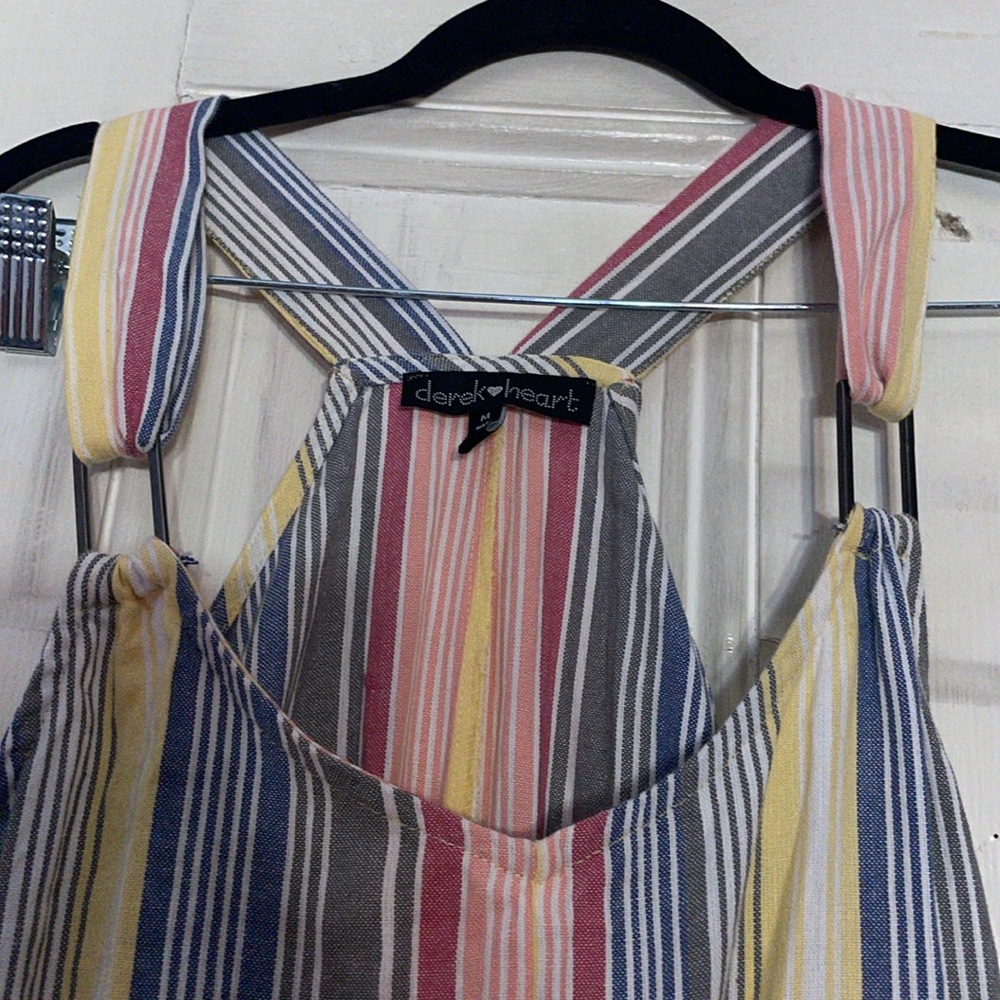 Striped Multicolor women’s jumpsuit size medium